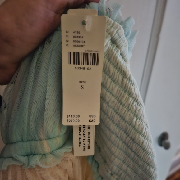 NWT Pernille Rosenkilde Strapless Tiered Tulle Dress - Picture 9 of 9